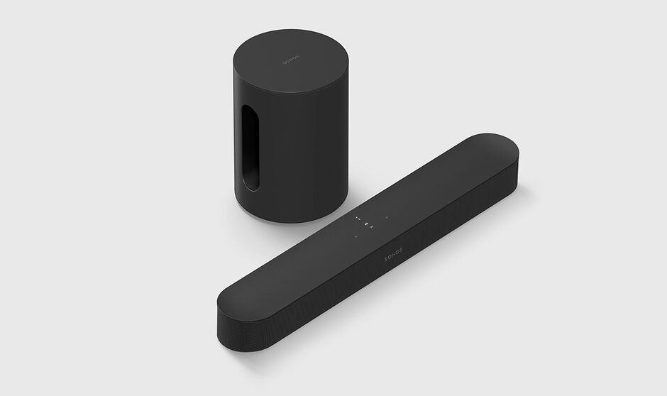 barra de som sonos sub mini design beam