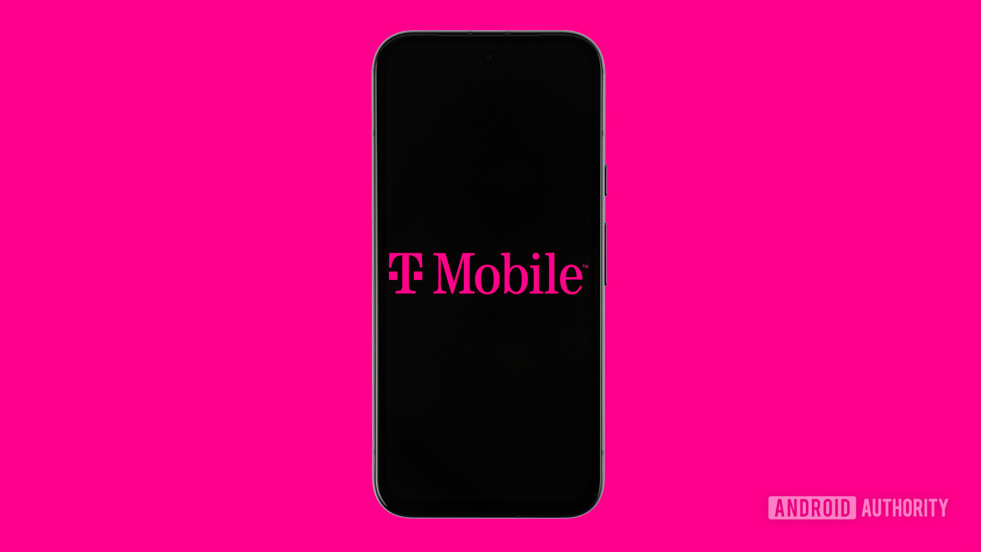 Logotipo da T Mobile no smartphone com fundo colorido Foto Premium