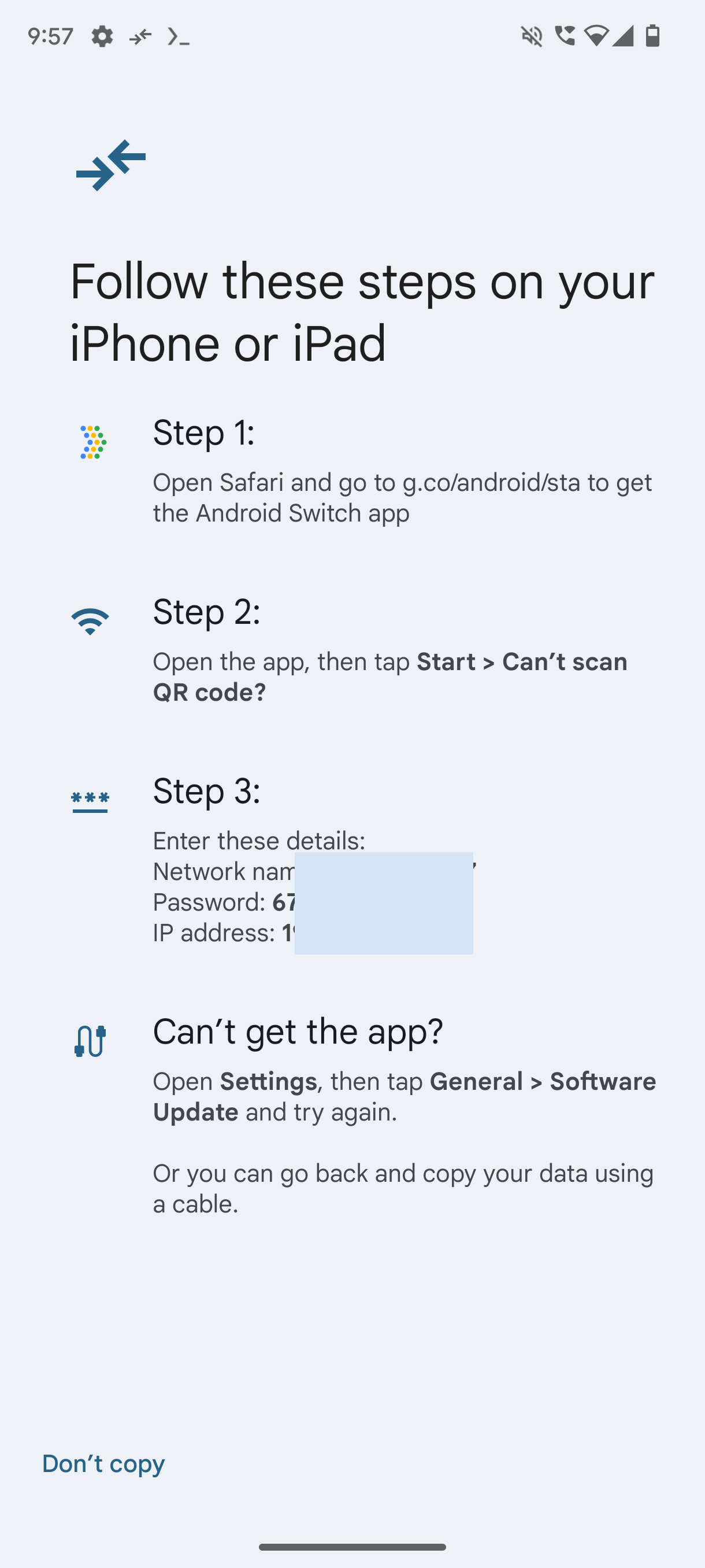 Captura de tela do novo logotipo do aplicativo Android Switch iOS