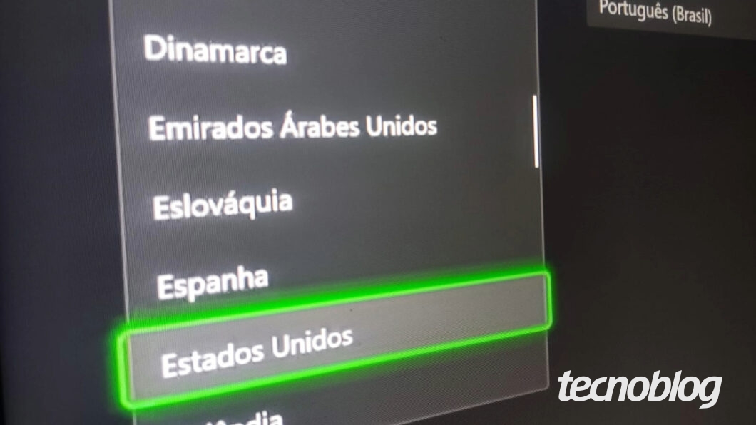 Como mudar a regi&atilde;o da conta do Xbox Game Pass