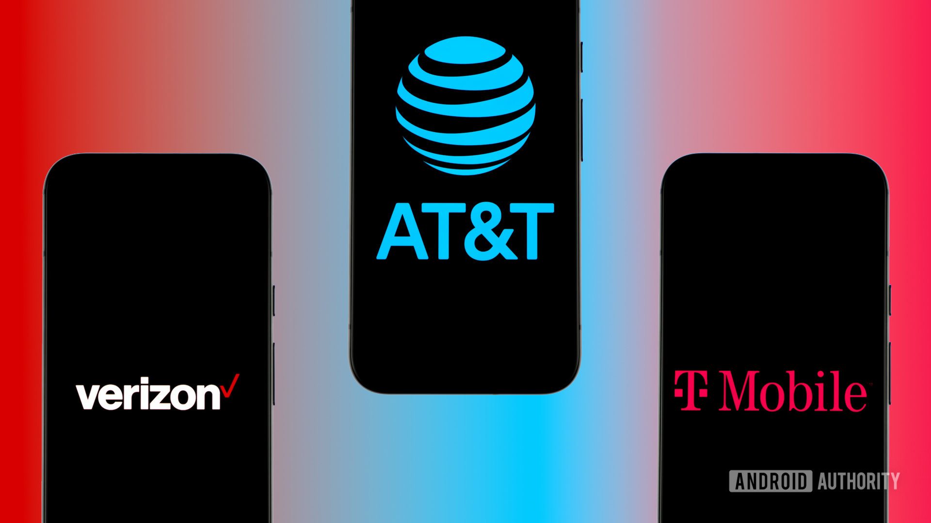 Foto de stock das principais operadoras dos EUA Verizon Wireless, AT&T e T Mobile (10)