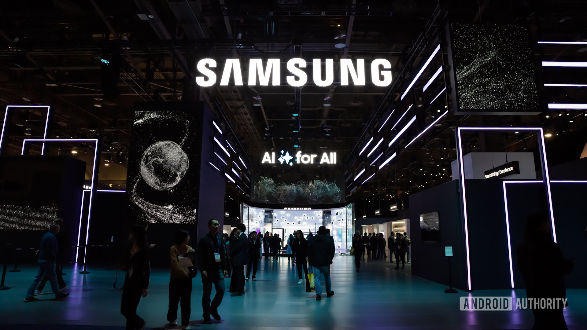 Logotipo da Samsung na CES 2025 Foto stock 3