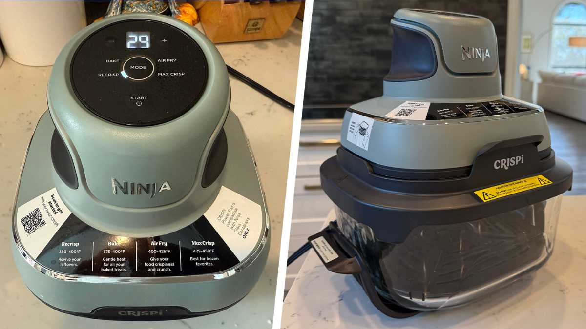 Ninja Crispi lid off and on