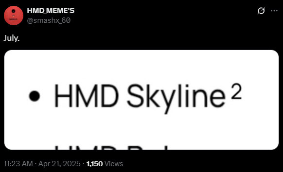 HMD Skyline 2 Leak Smashx 60 Twitter HMD Skyline 2 Leak Smashx 60 Twitter