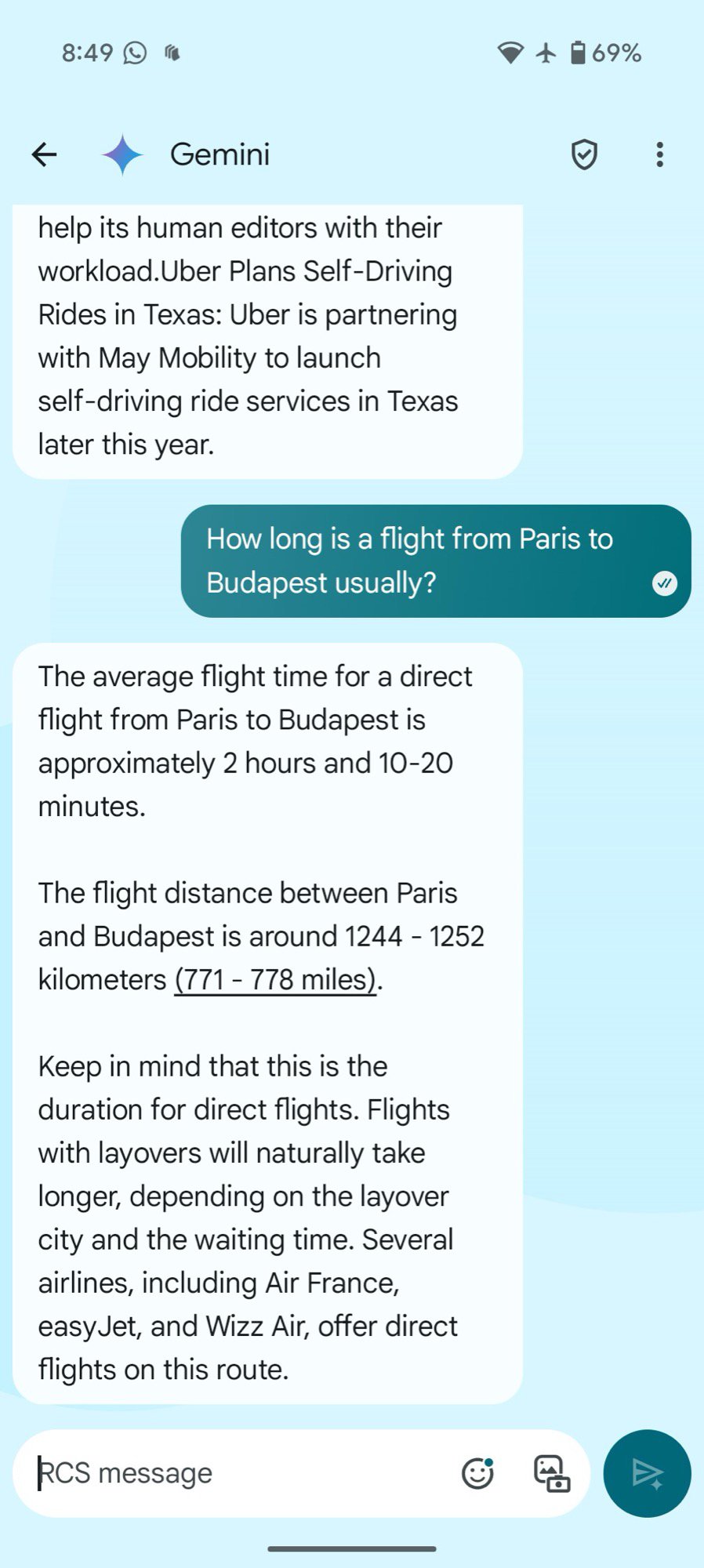 G&ecirc;meos no Google mensagens Perguntas de voo Dura&ccedil;&atilde;o Dura&ccedil;&atilde;o Formato ruim