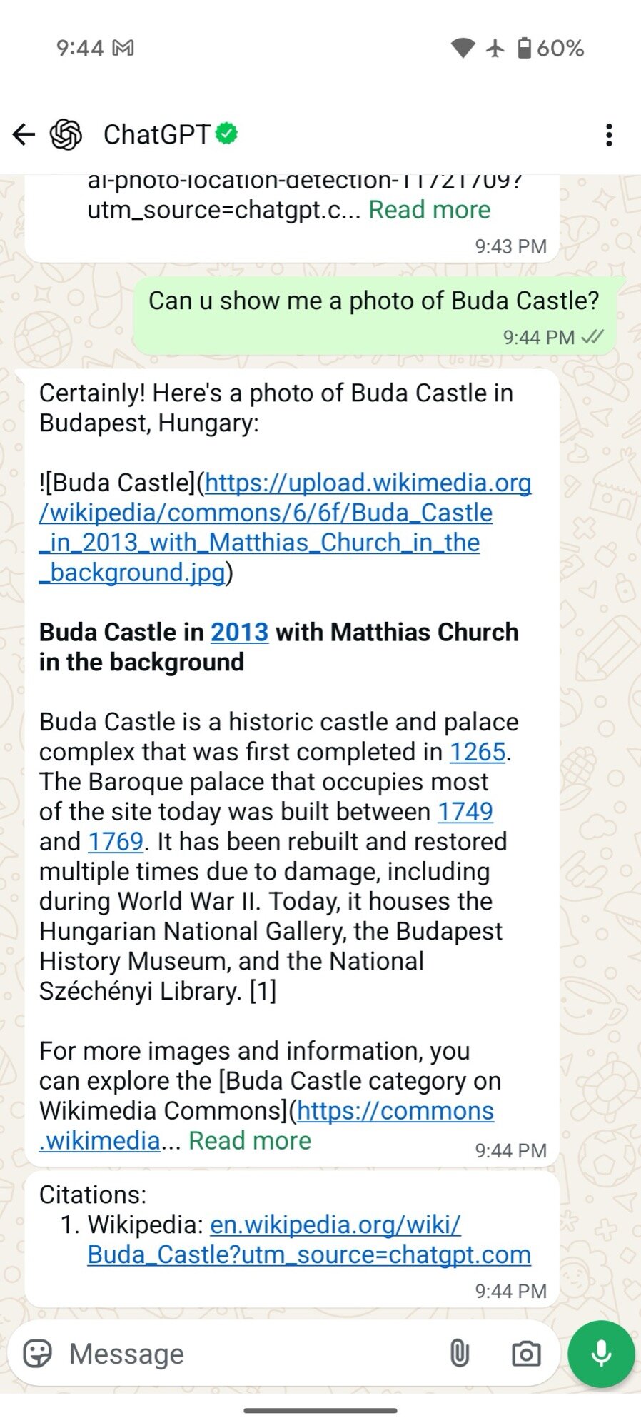 Chatgpt em solicita&ccedil;&atilde;o de foto do WhatsApp