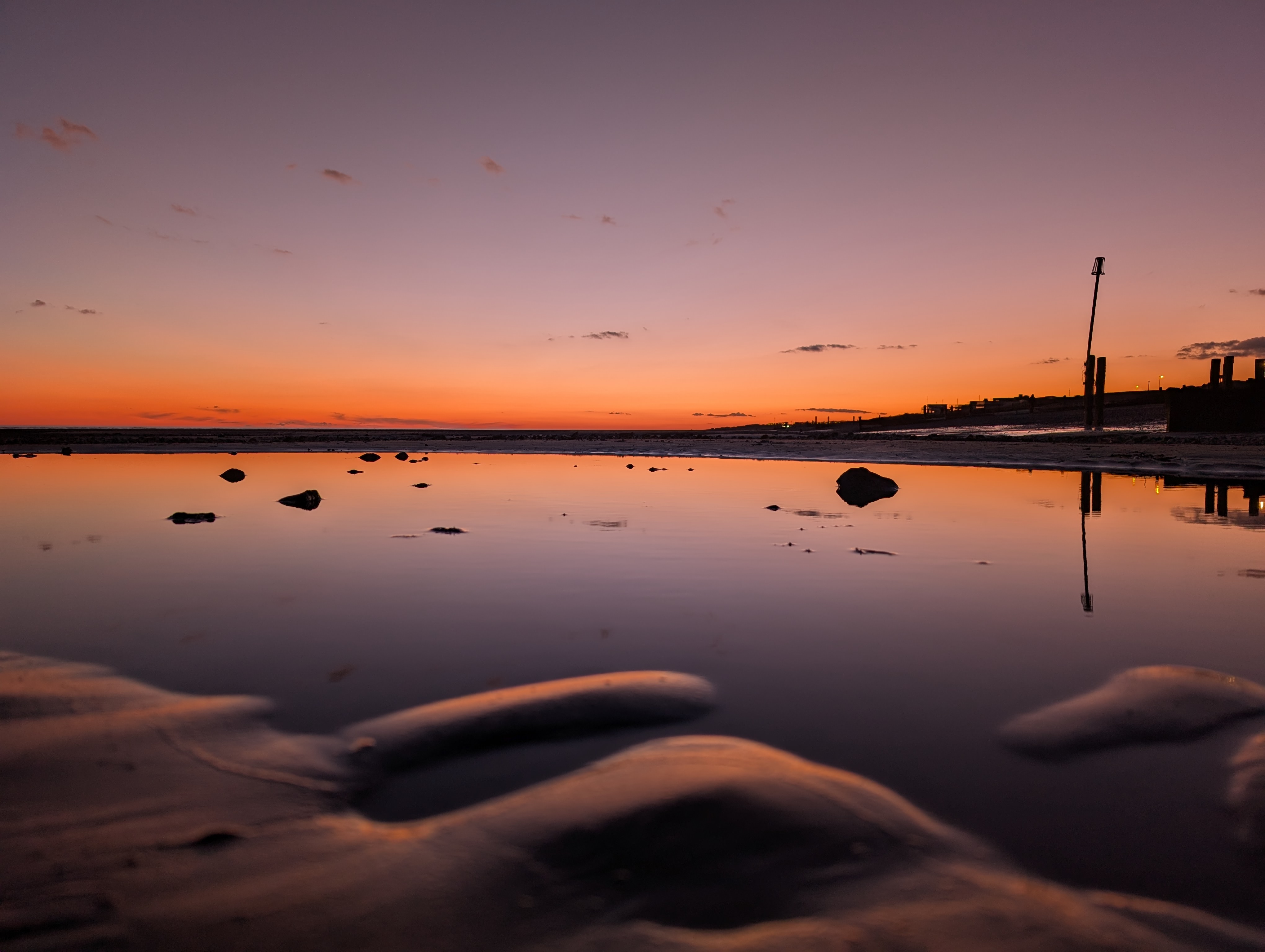 Google Pixel 9 Pro camera sample sunset low light