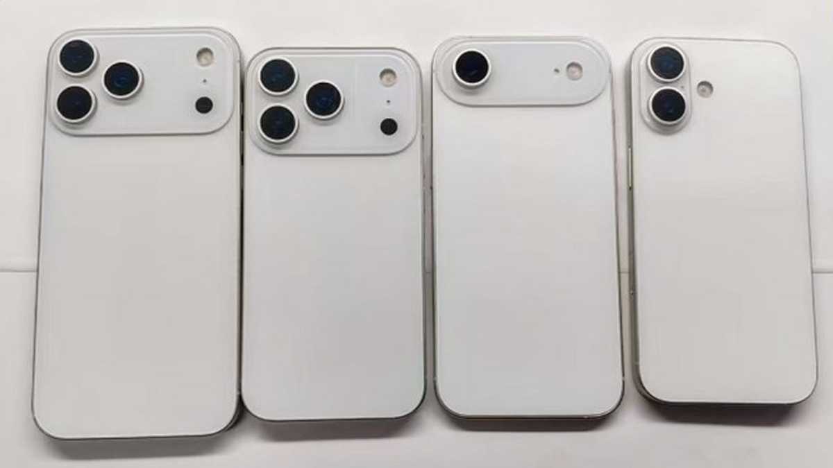 iPhone 17 lineup dummy models