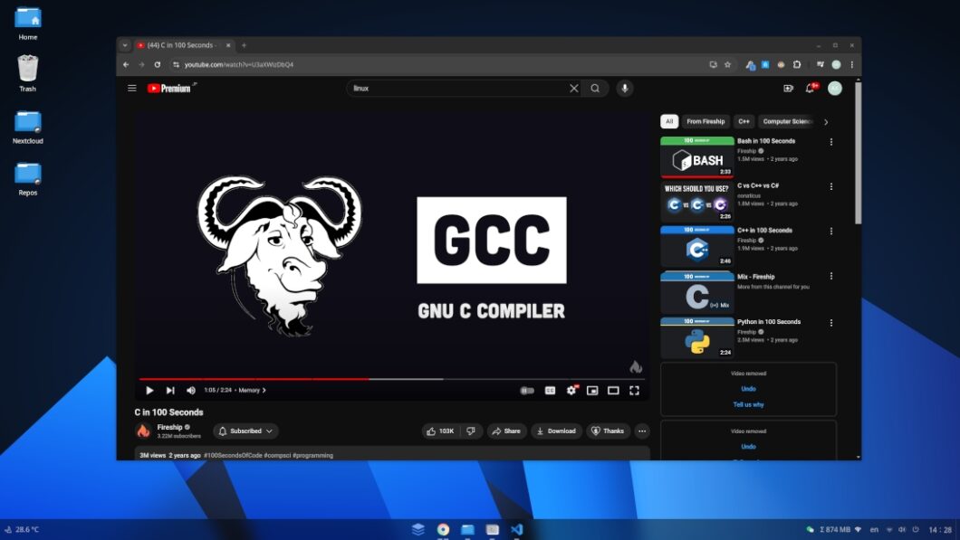 Navegador de internet no AnduinOS