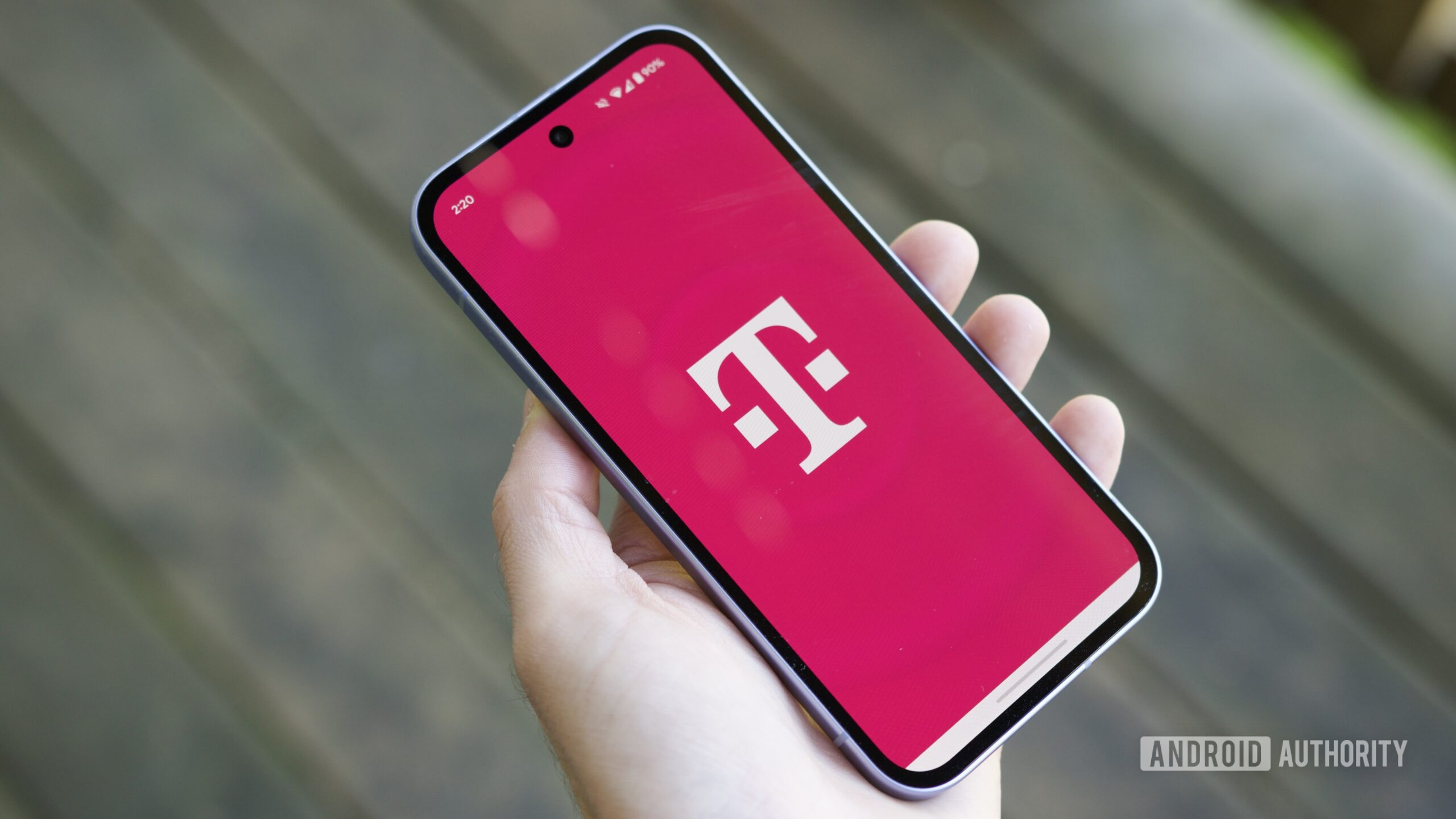 Logotipo da T-Mobile em um telefone Android.