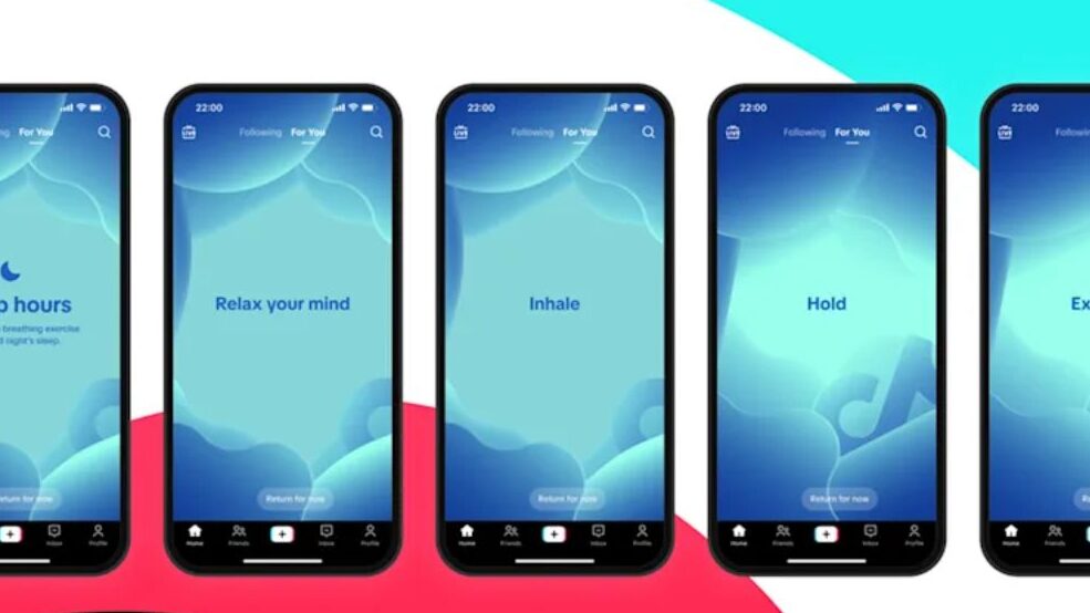 TikTok recurso de meditação noturna
