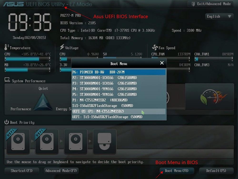 Alterando a ordem de inicializa&ccedil;&atilde;o para escolher o SSD novo