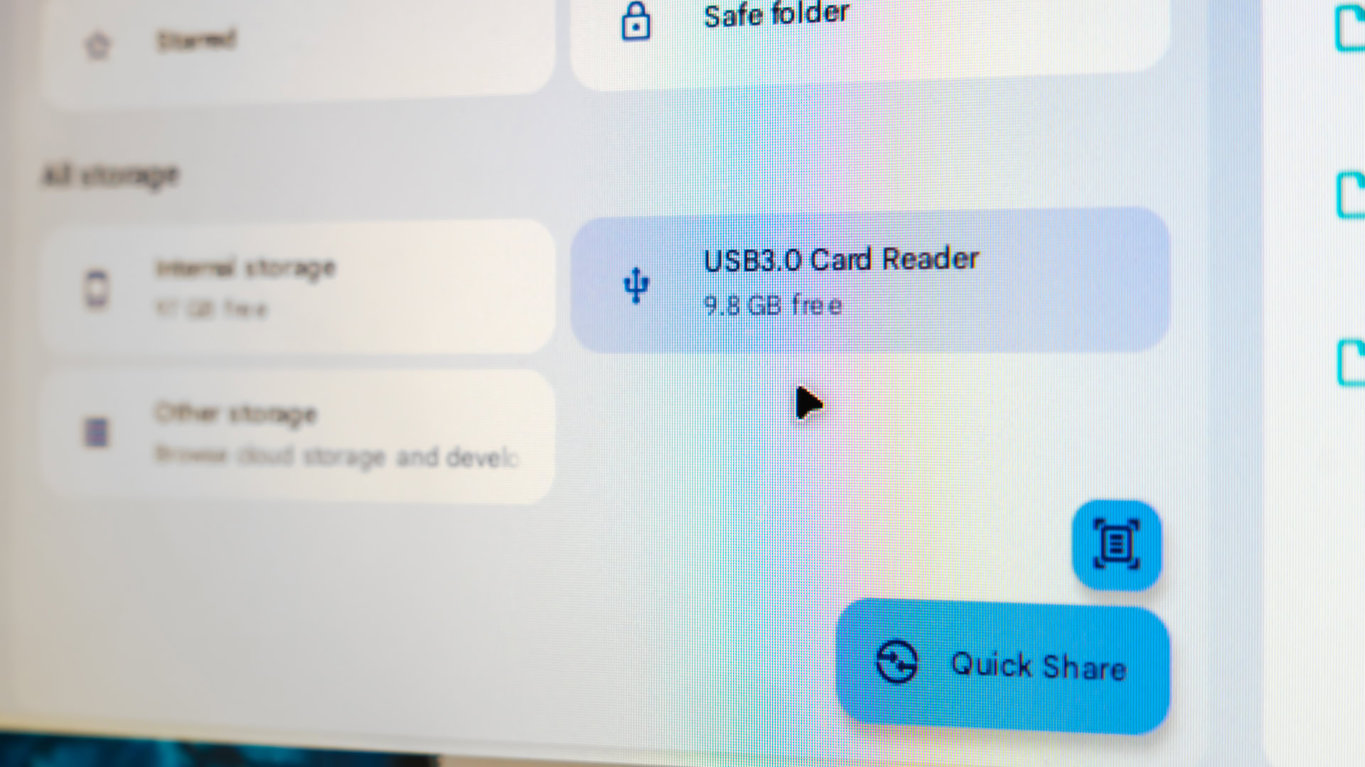 Android Desktop Storage