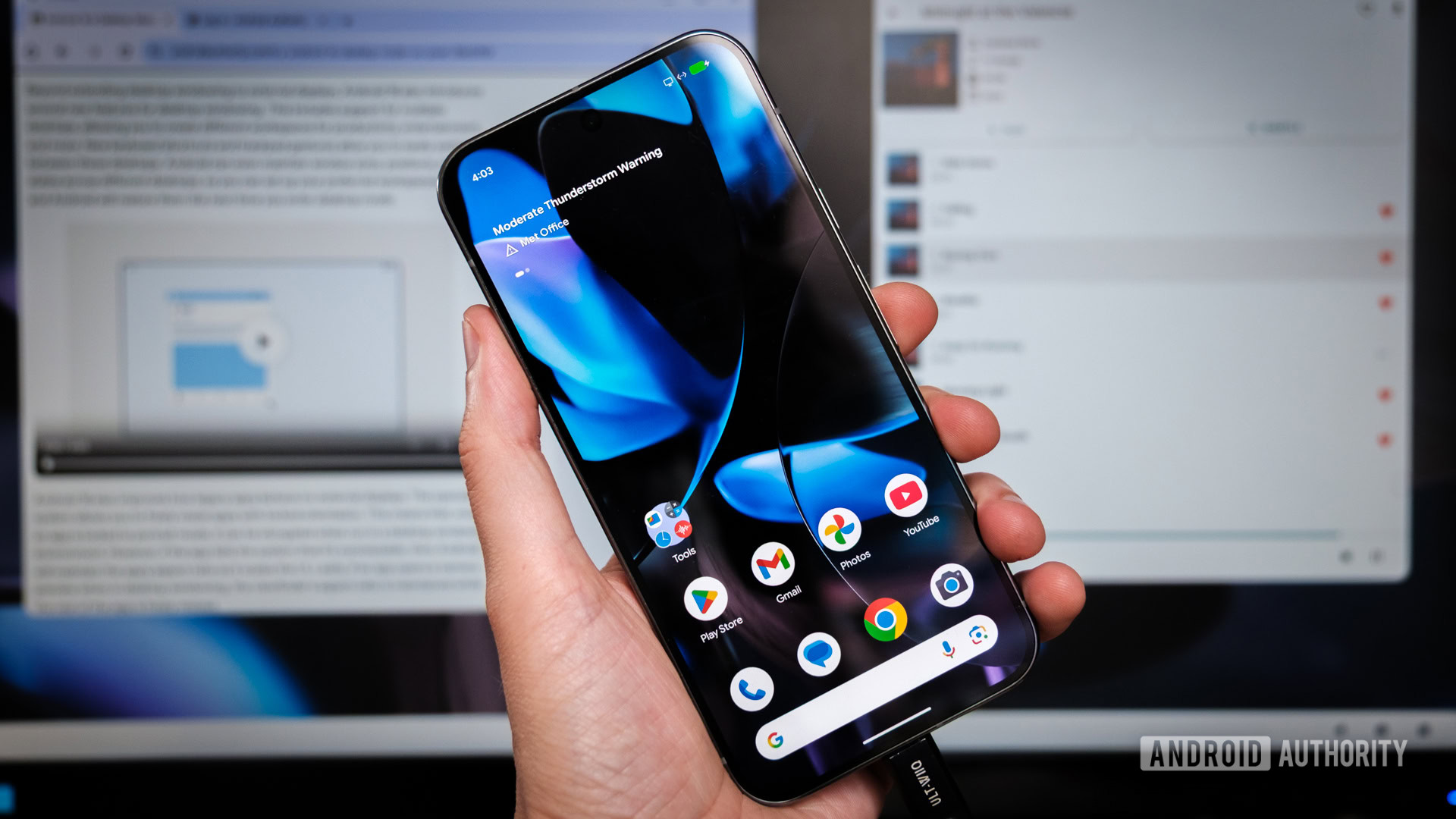 Android 16 Modo de mesa