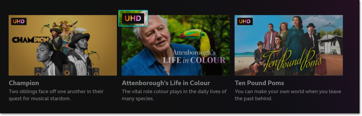 BBC iPlayer UHD logo
