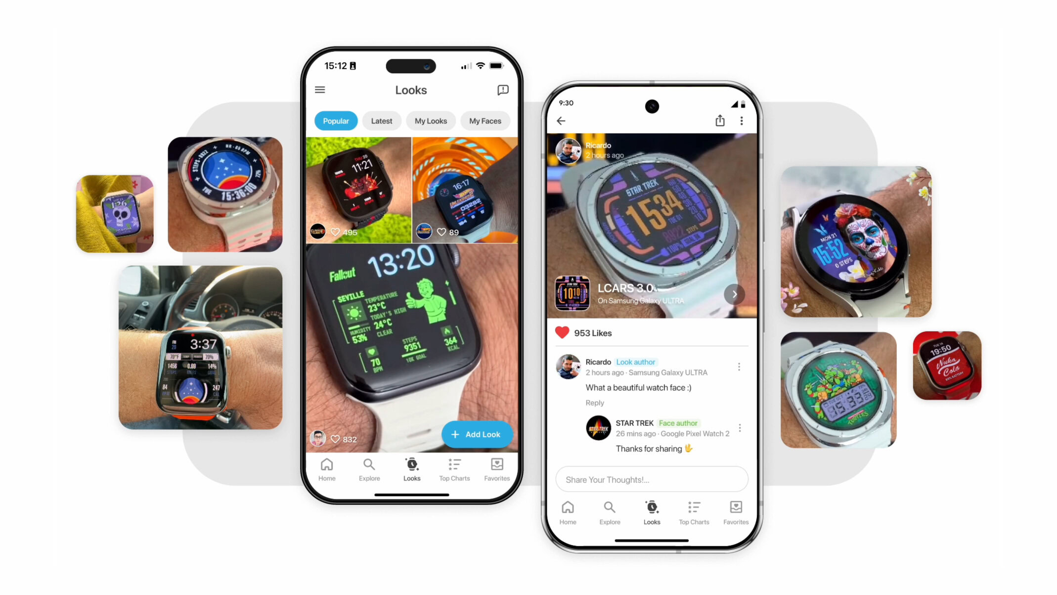 Facer parece feed social