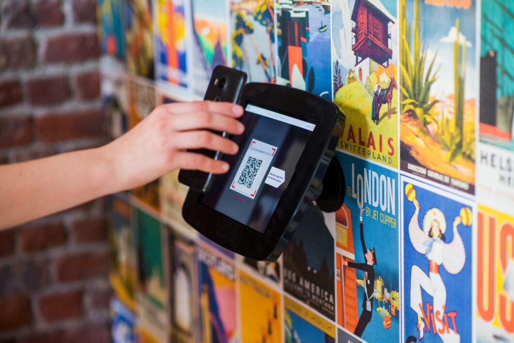 Ilustração de uso do QR Code