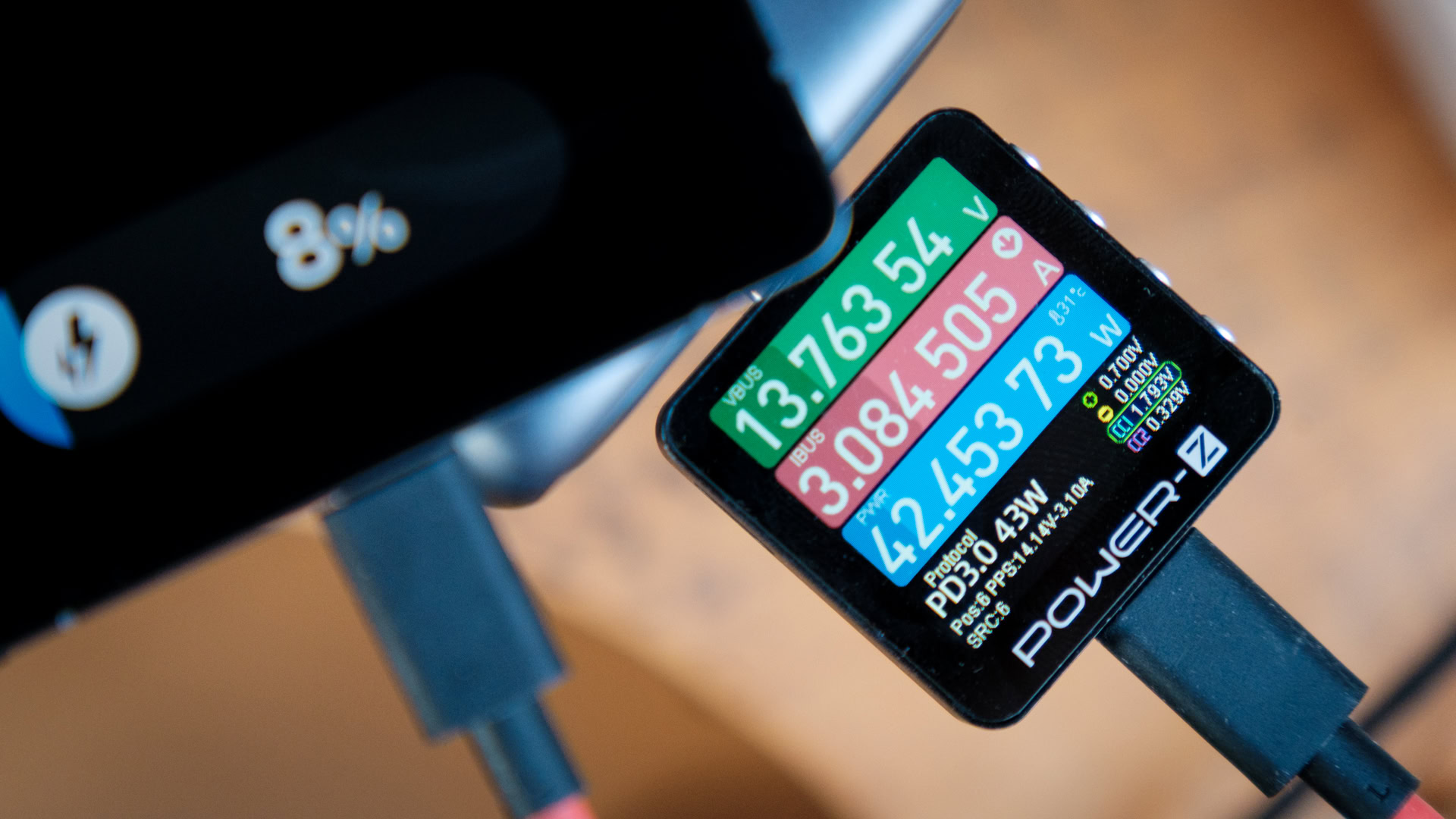 Testador de carregamento USB C 45W Testador de carregamento USB C 45W