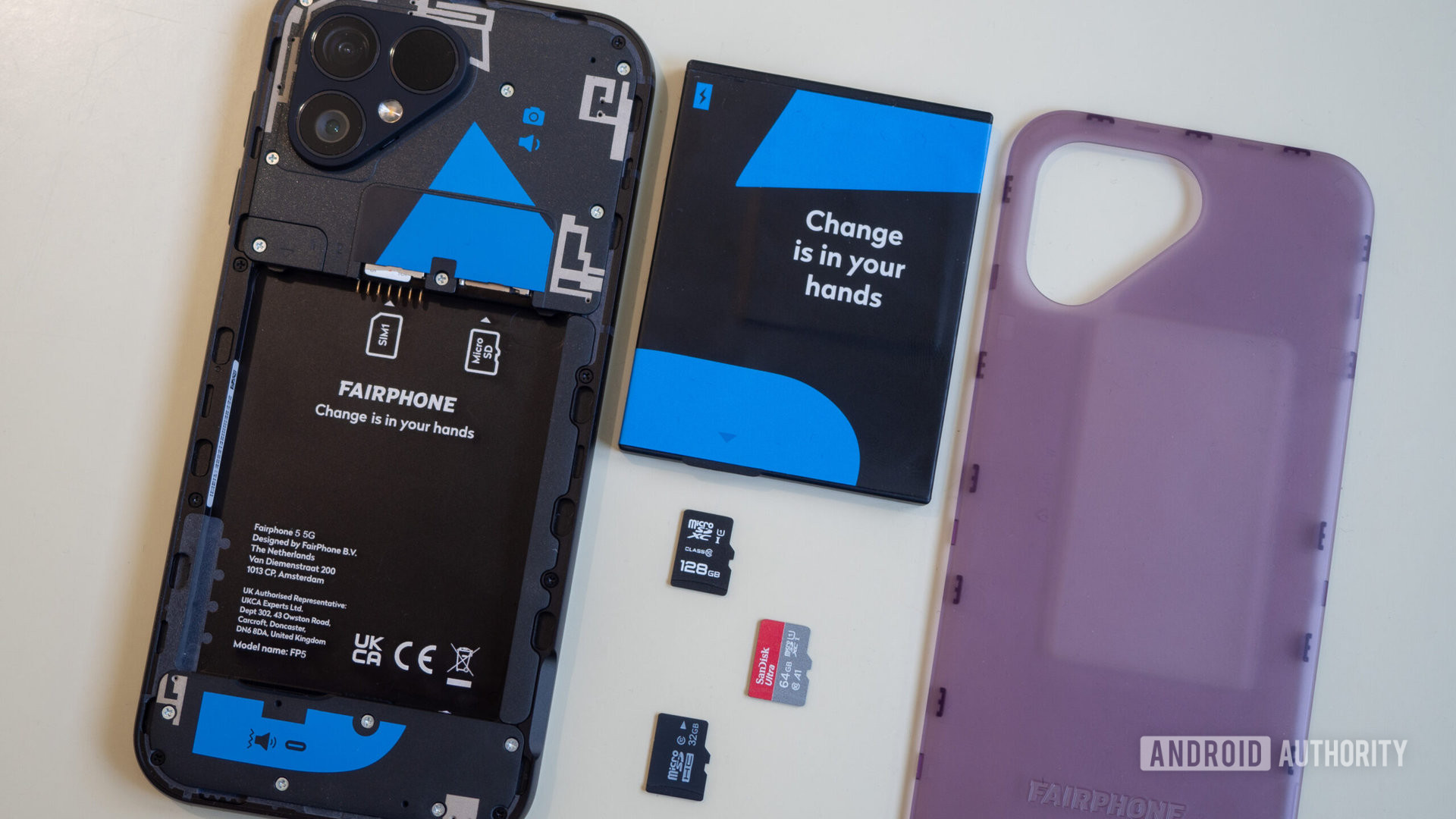 Cart&atilde;o SD com bateria remov&iacute;vel Fairphone 5