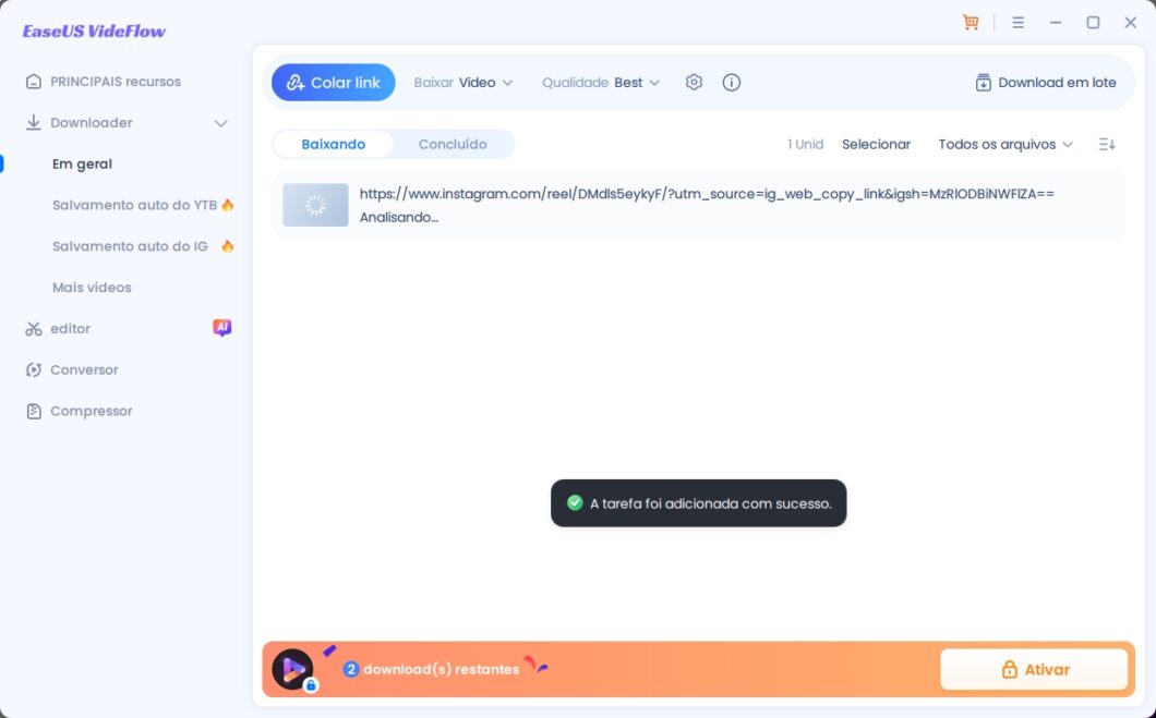 EaseUS Video Downloader 