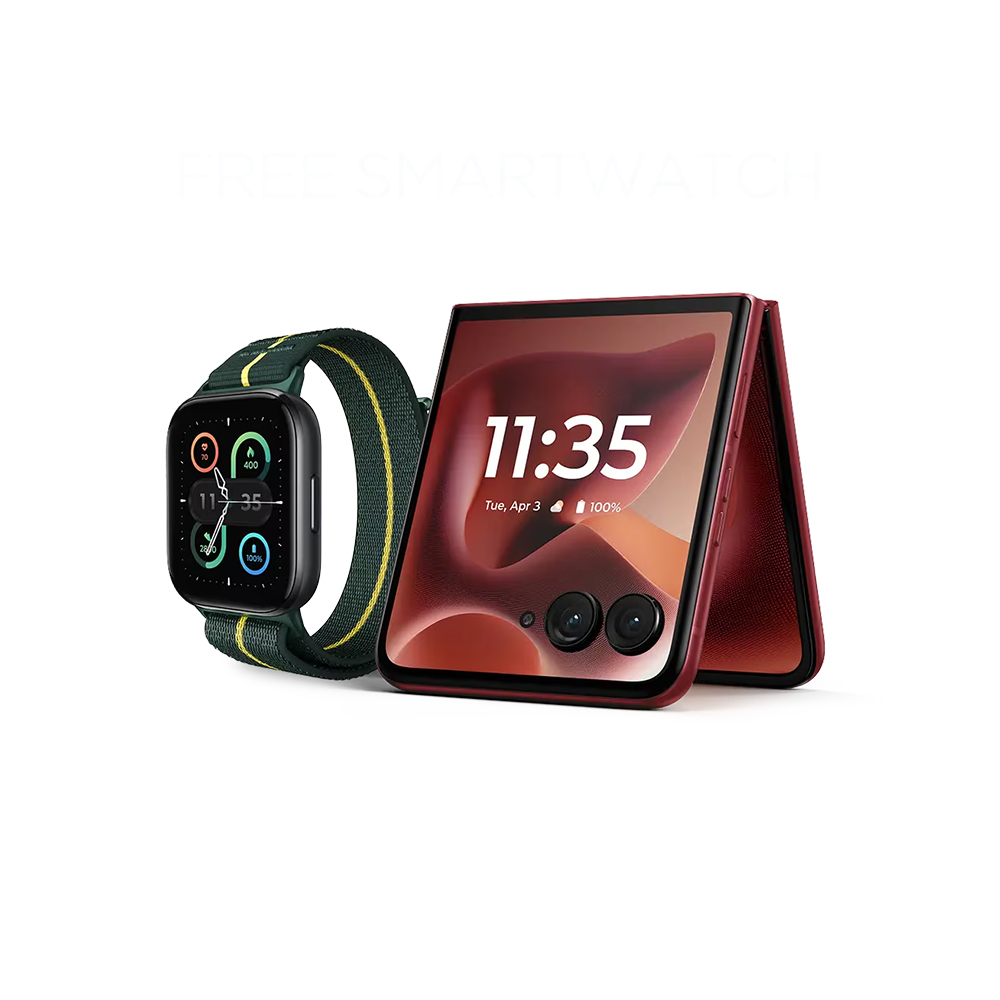 Motorola Razr Ultra + Atualização de 1 TB gratuita e relógio de moto