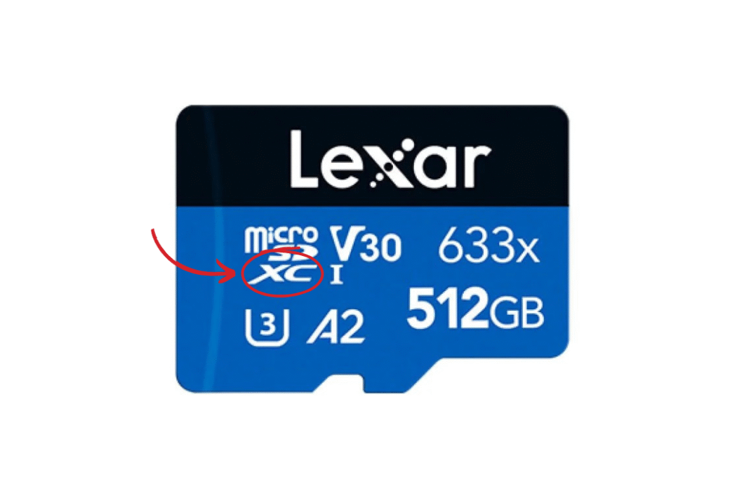 Indica&ccedil;&atilde;o do tipo de microSD