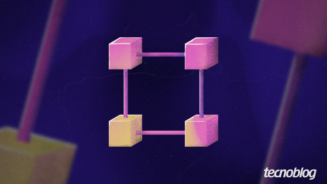 Ilustra&ccedil;&atilde;o sobre Blockchain