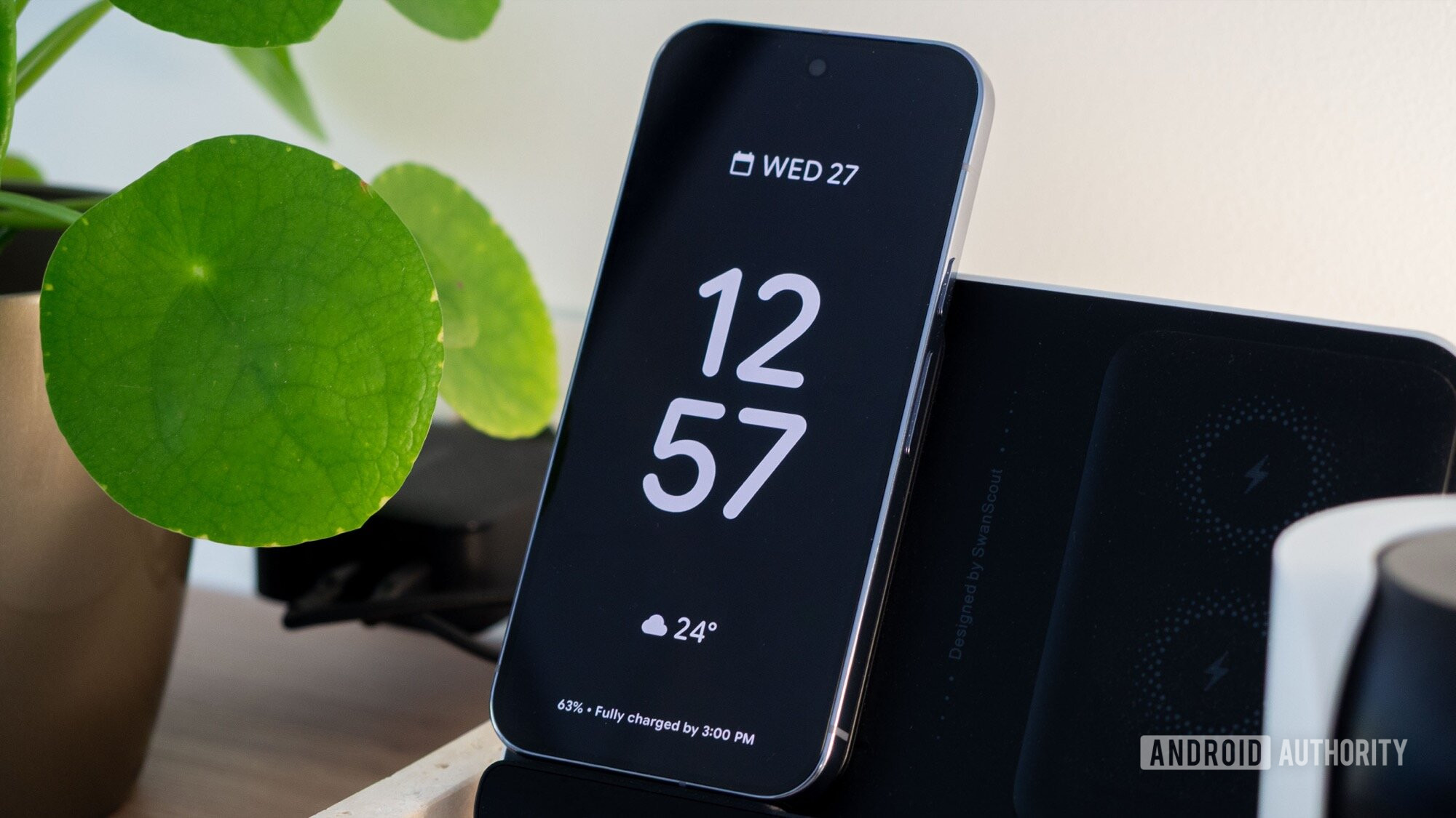 rel&oacute;gio digital com prote&ccedil;&atilde;o de tela do google pixel 10 pro