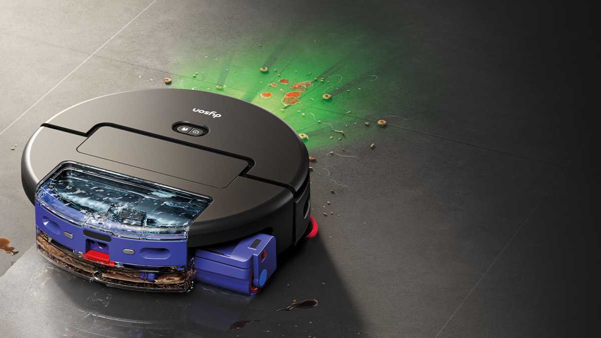 Dyson Spot + Scrub AI, with its green laser