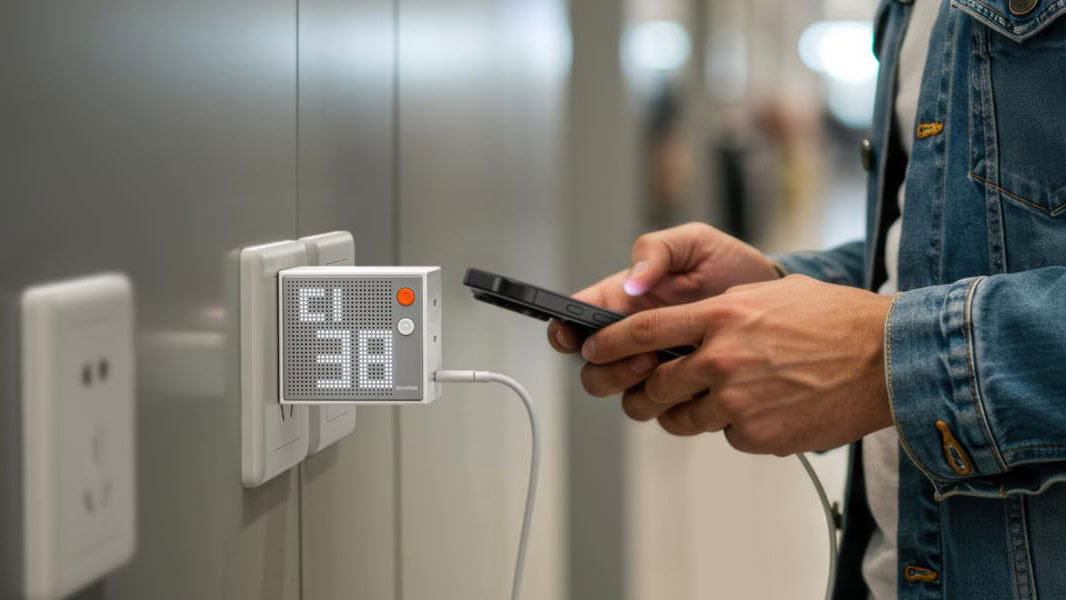 Sharge Pixel 140 Laptop Charger conectado à parede Sharge Pixel 140 Laptop Charger conectado à parede