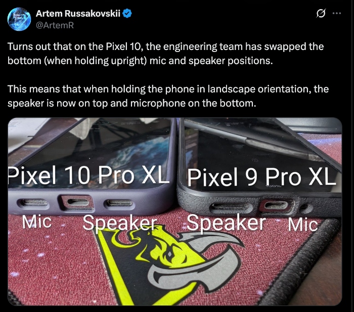 Pixel 10 Pro XL MIC STEGHER