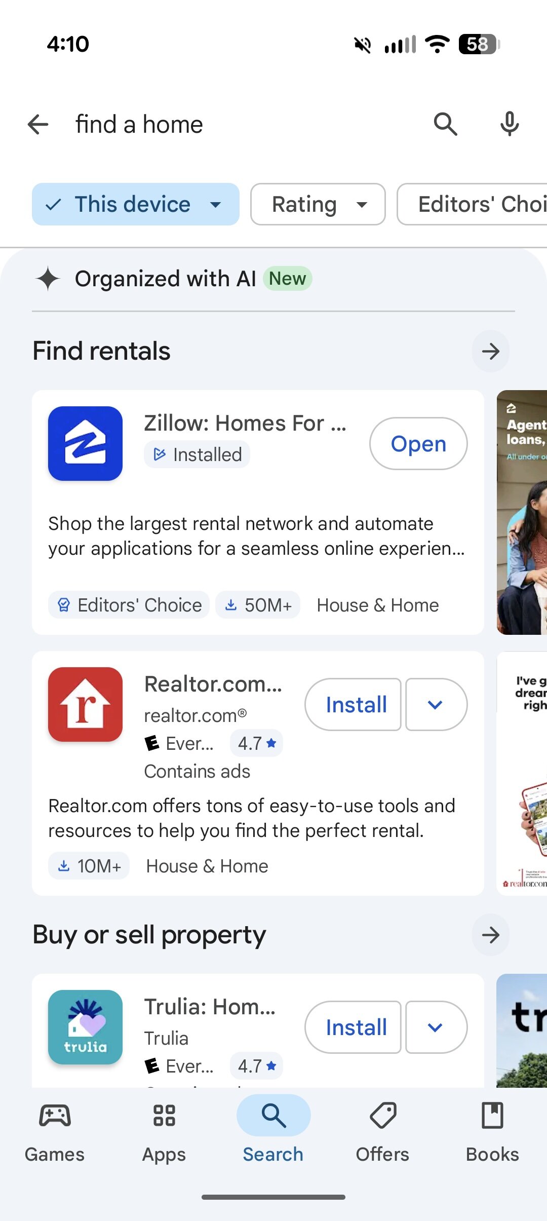 Google Play Store Guied Search Screenshot 2