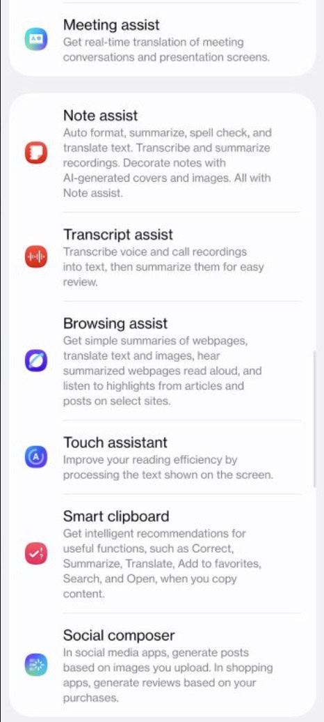 Uma interface do usuário 8 5 ai apresenta Twitter Uma captura de tela detalhando novos recursos de IA que chegam à Samsung One UI 8.5.