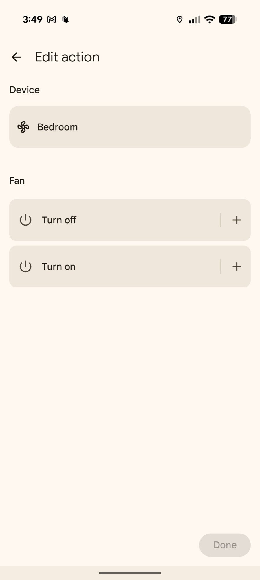 Google Home App Screenshot Automation Editor Novo Fã de Ação