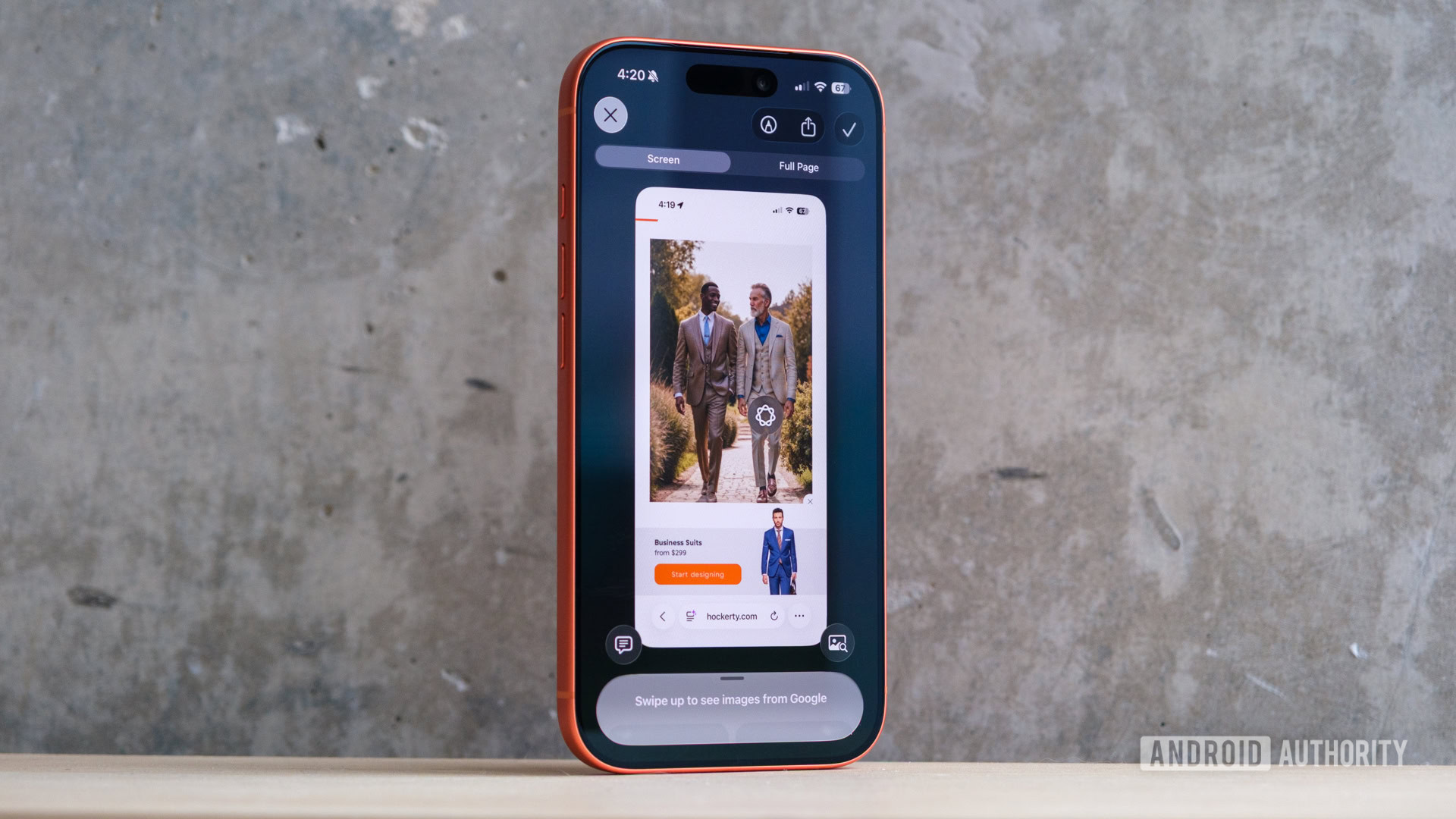 Apple Visual Intelligence vs Circle para pesquisar no processo de pesquisa da Apple