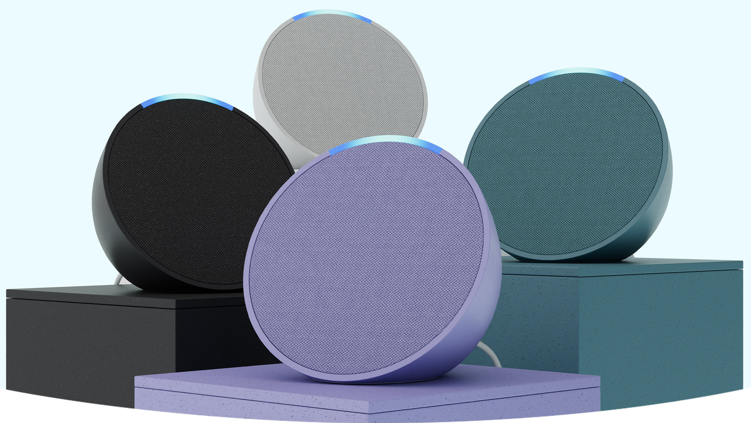 Amazon Echo pop cores diferentes Amazon Echo pop cores diferentes