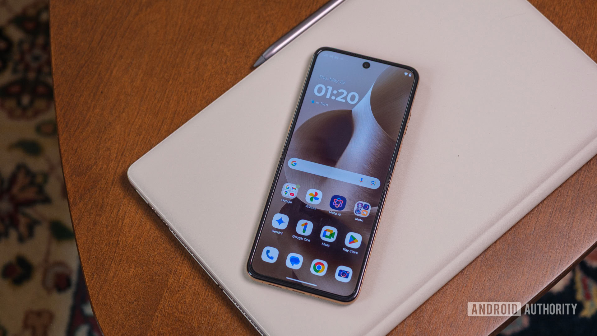 Tela inicial da Motorola Razr Ultra