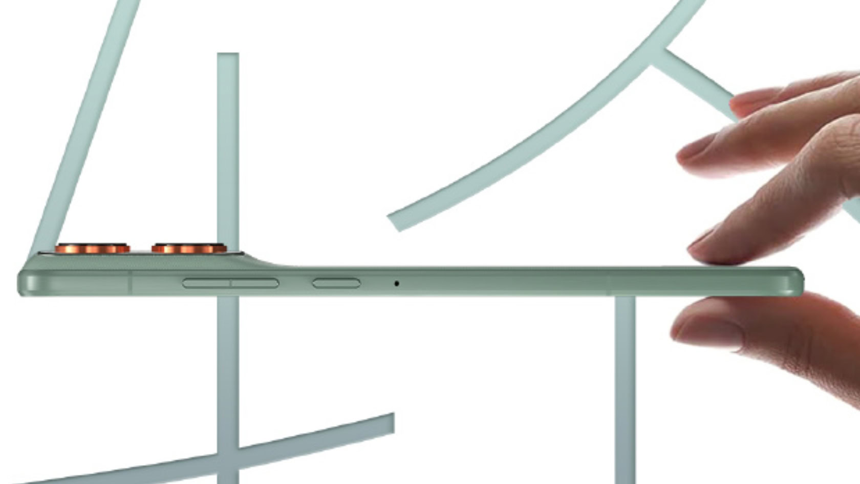 Motorola Moto X70 Teaser de ar destacado Uma imagem teaser do ar Motorola Moto X70.