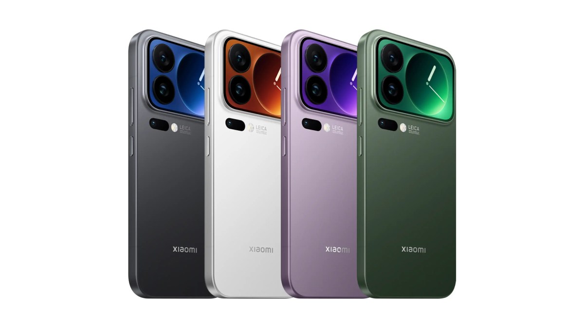 Xiaomi 17 Pro Max in four colourways