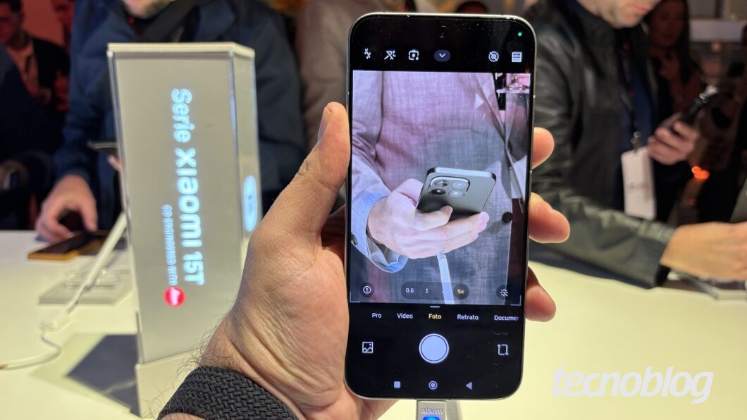 Interface da câmera do Xiaomi 15T