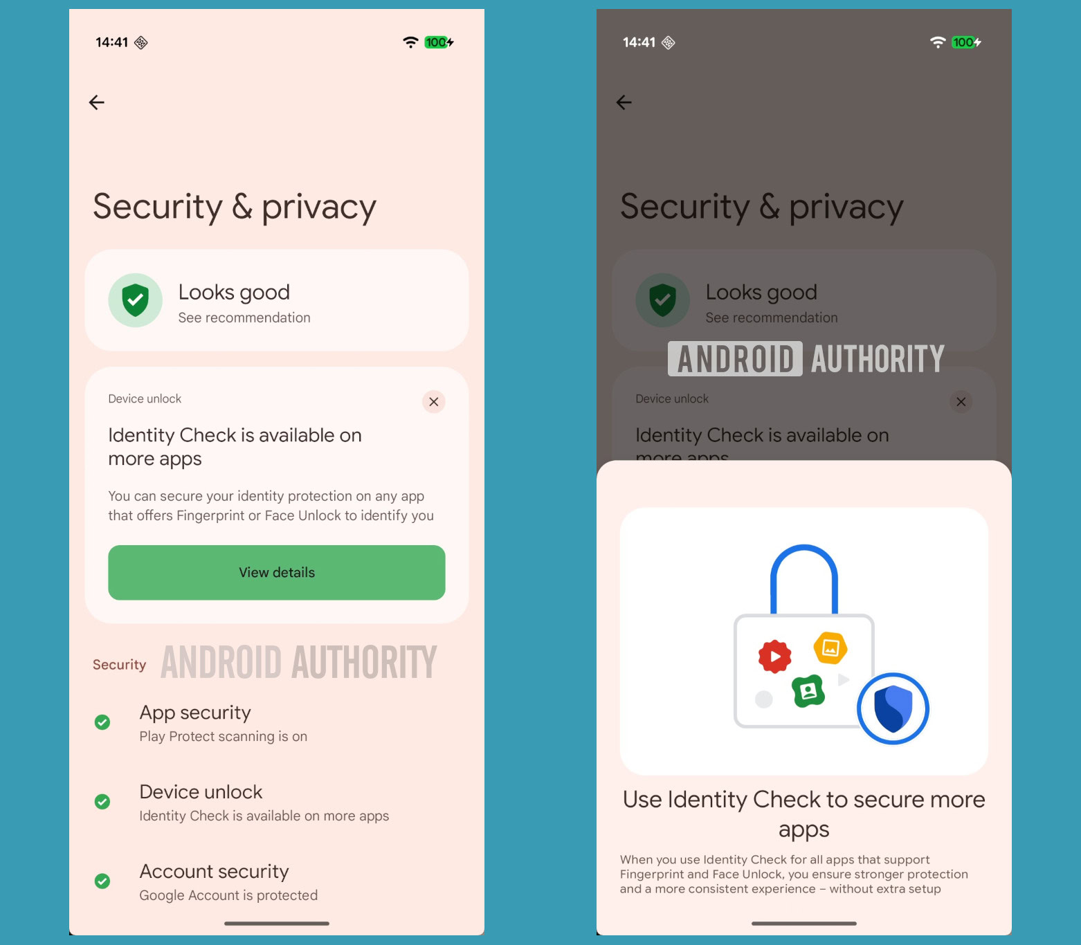 Verifique a identidade para obter mais aplicativos no Android 16 QPR2