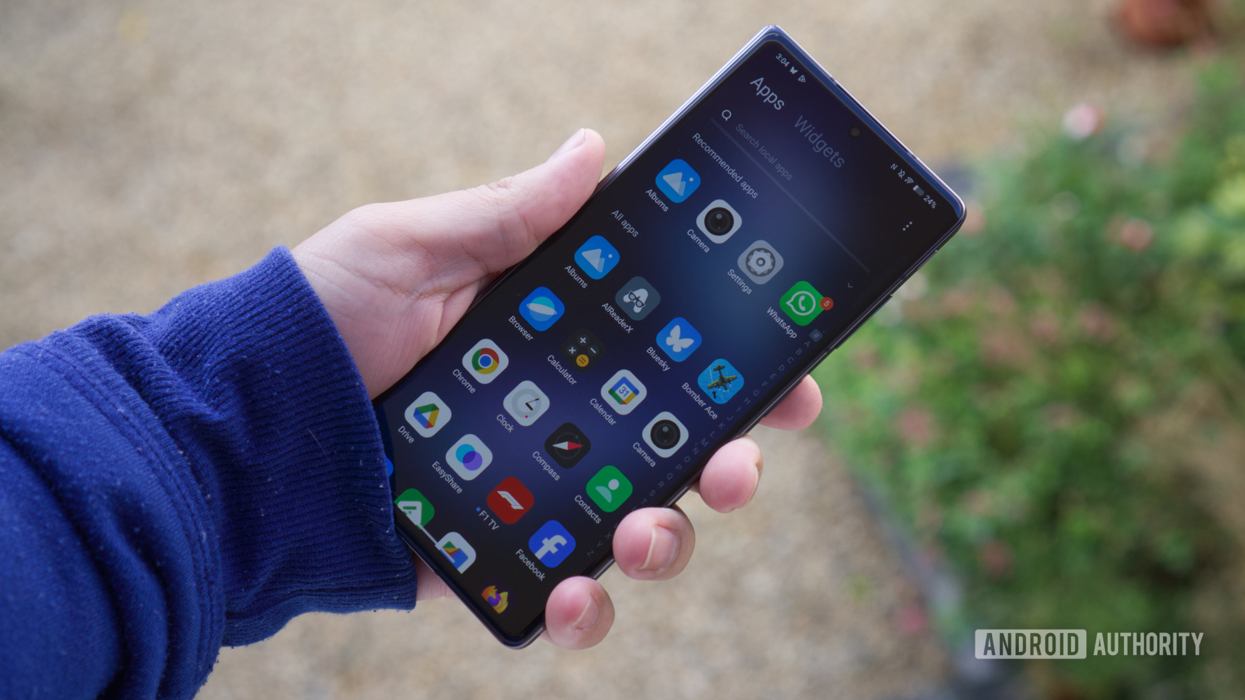 Vivo x dobra 5 display de tampa na mão