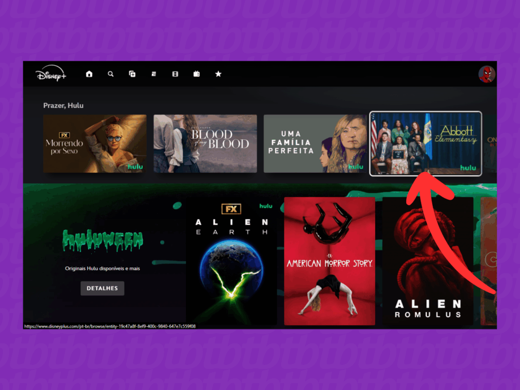 Acessando a série ou filme no streaming