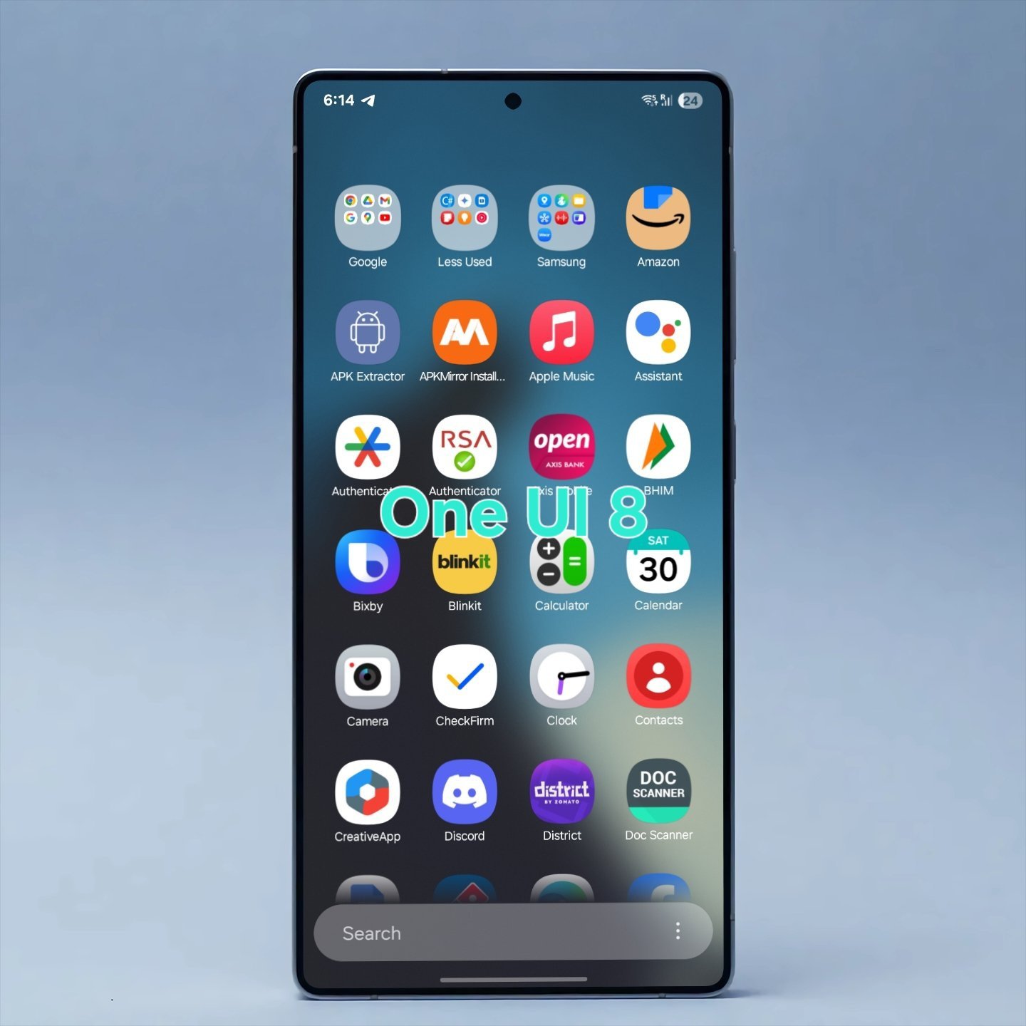 Barra de pesquisa Samsung One UI 8.0