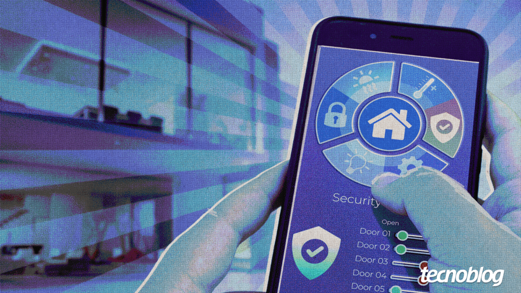 Ilustração sobre casa conectada