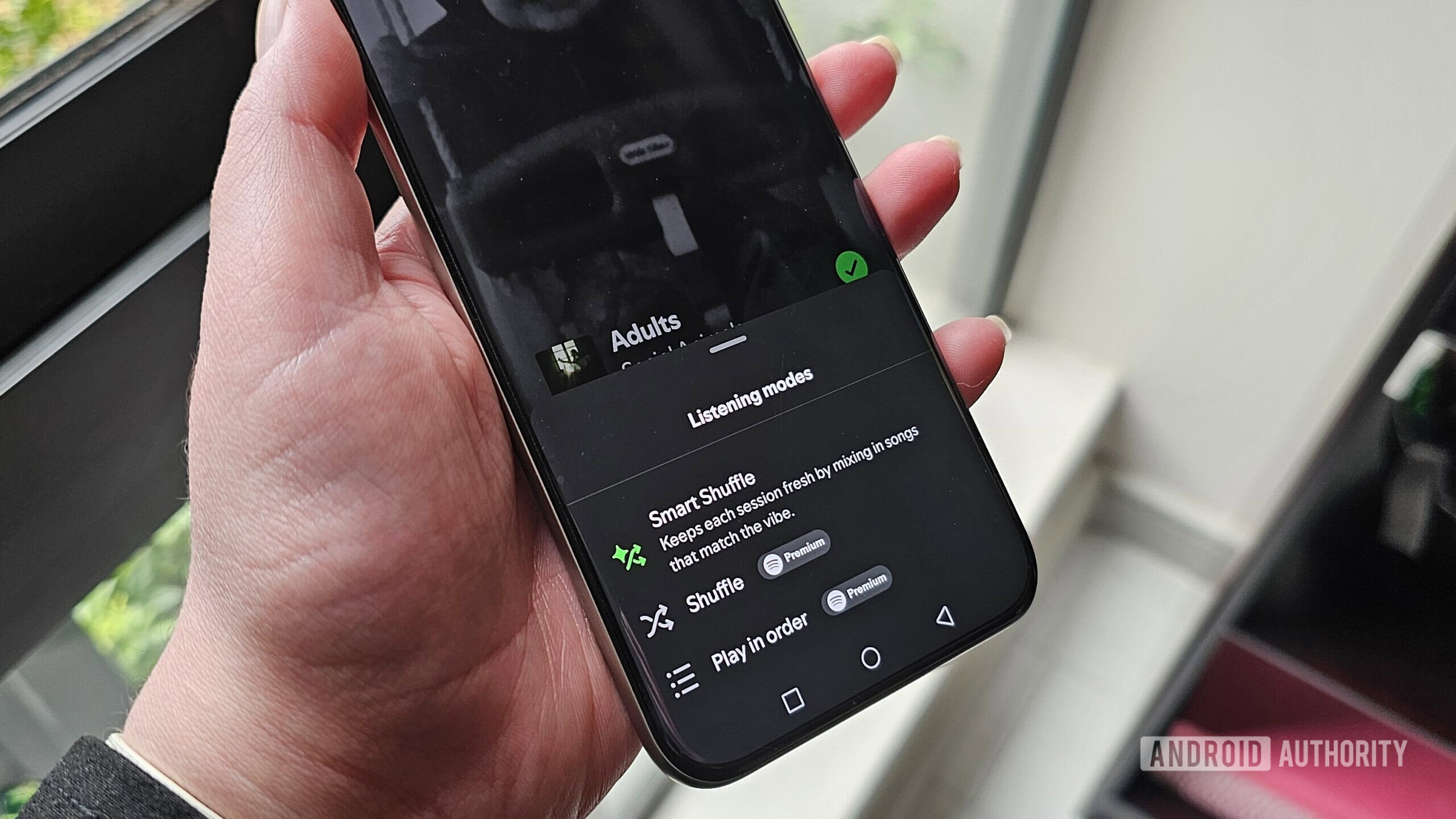 shuffle forçado no aplicativo spotify