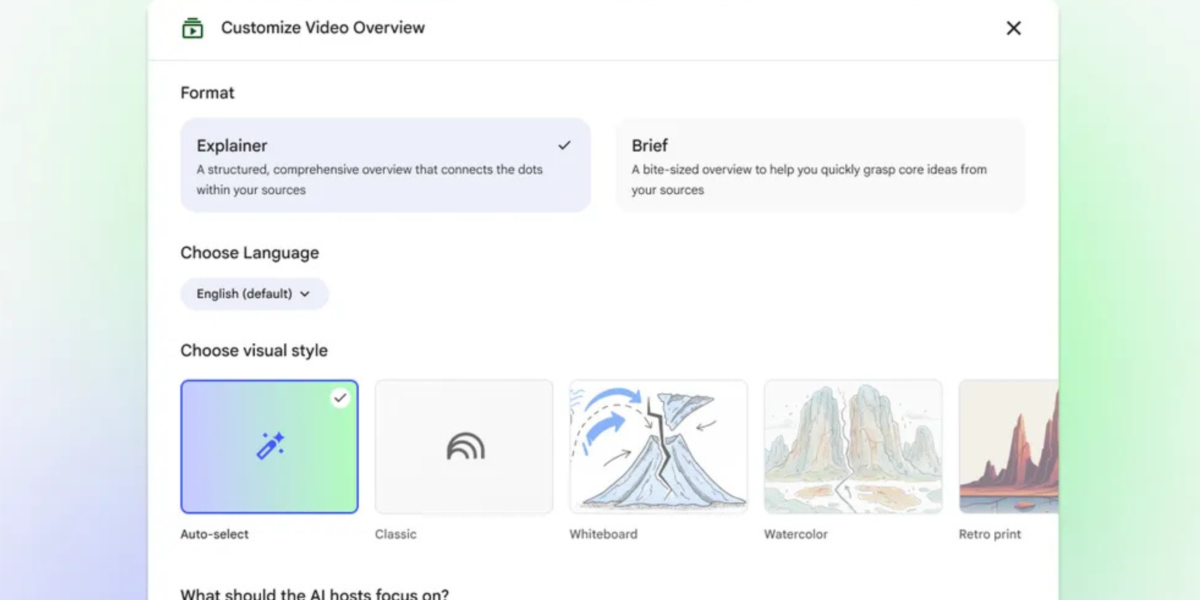 IA do Google transforma textos e anotações em vídeos narrados.