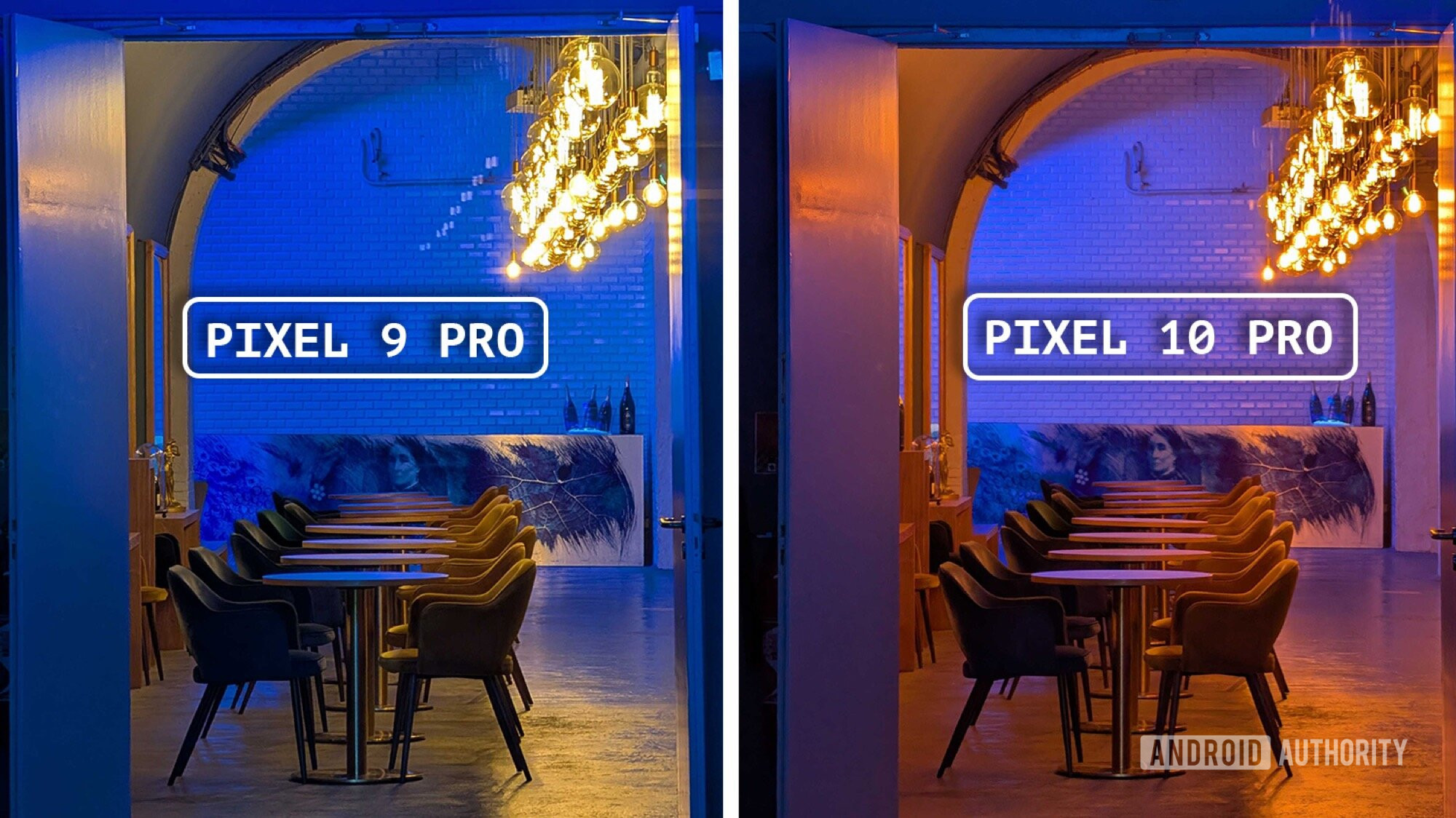 pixel 9 pro vs pixel 10 pro cores de fotos