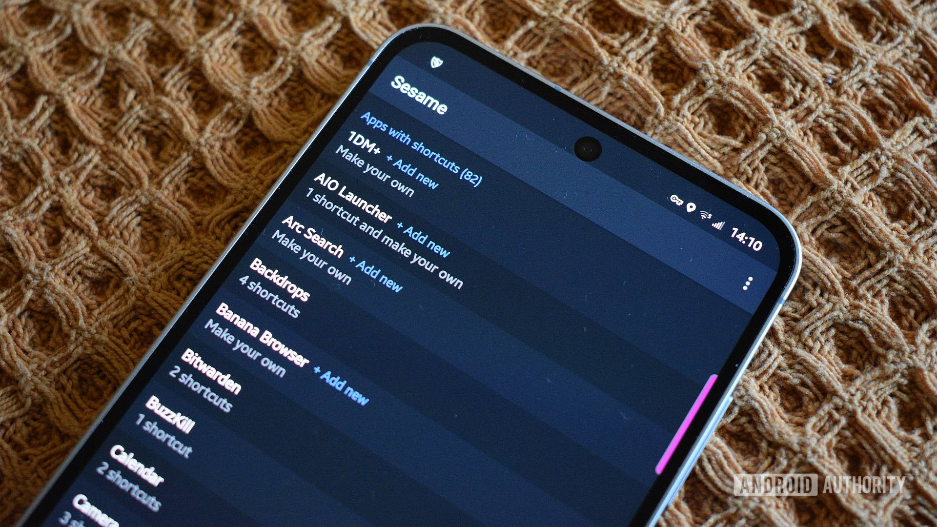 recurso de atalhos de gergelim do nova launcher 2