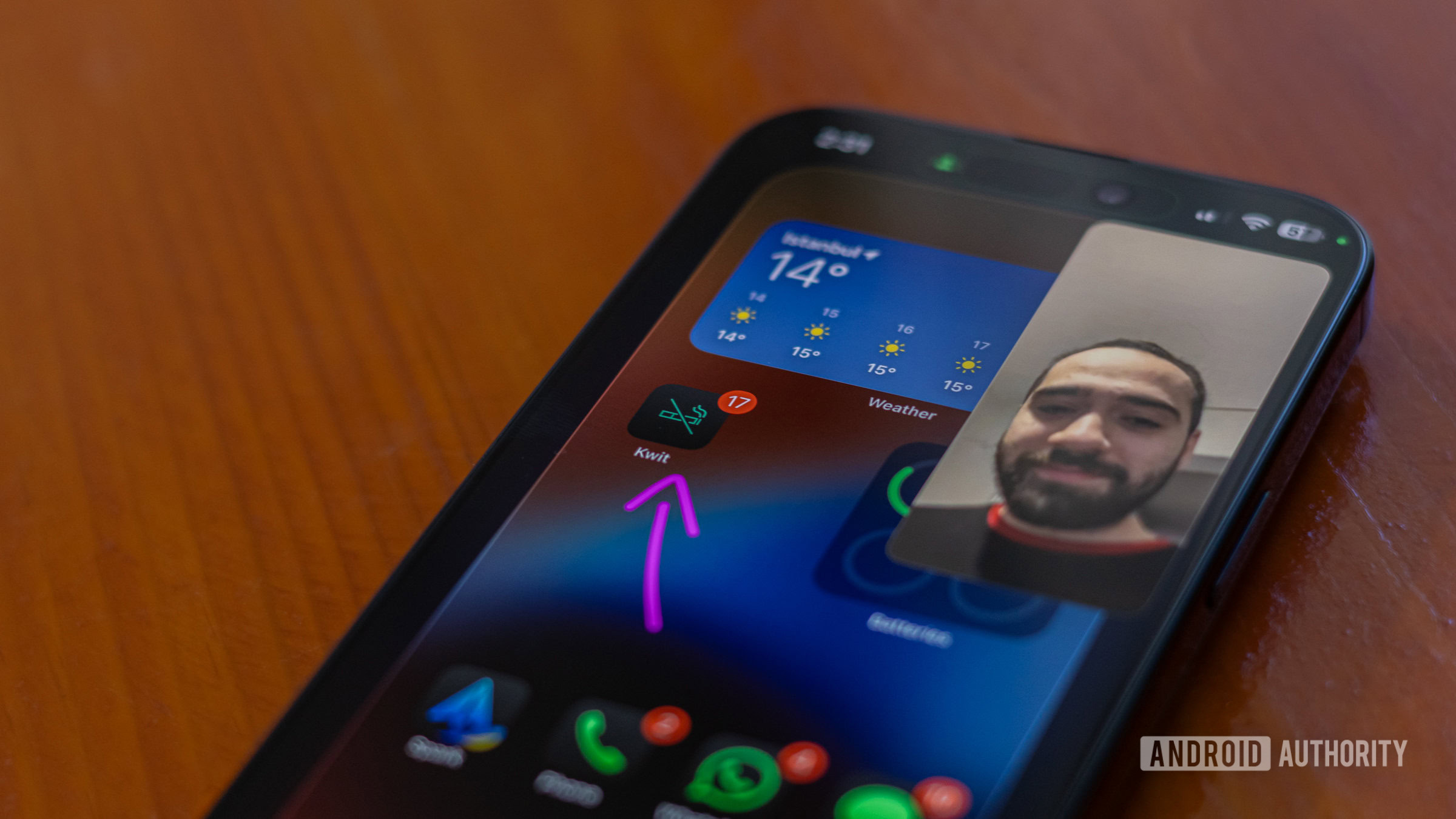 Anotação em uma chamada FaceTime